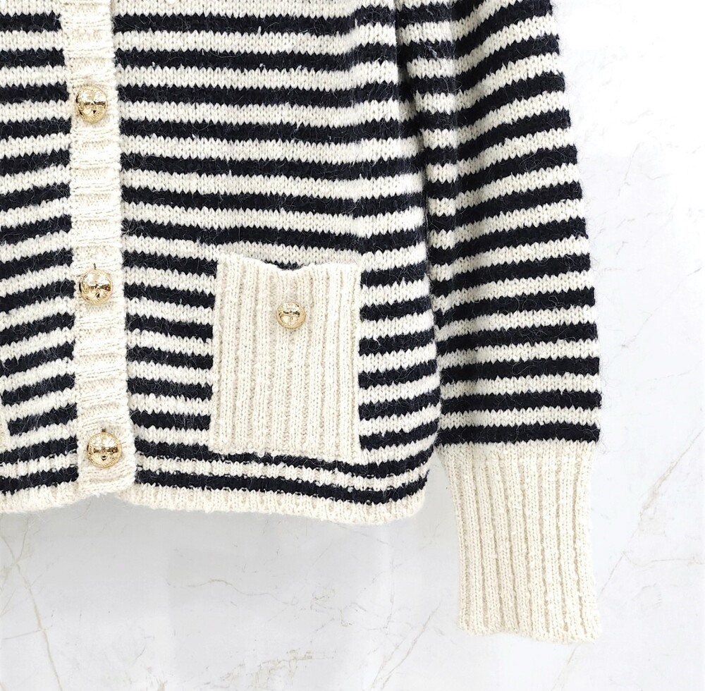 [럭스유] 40 / 디올 마리니에르 스트라이프 가디건 354G02AM154