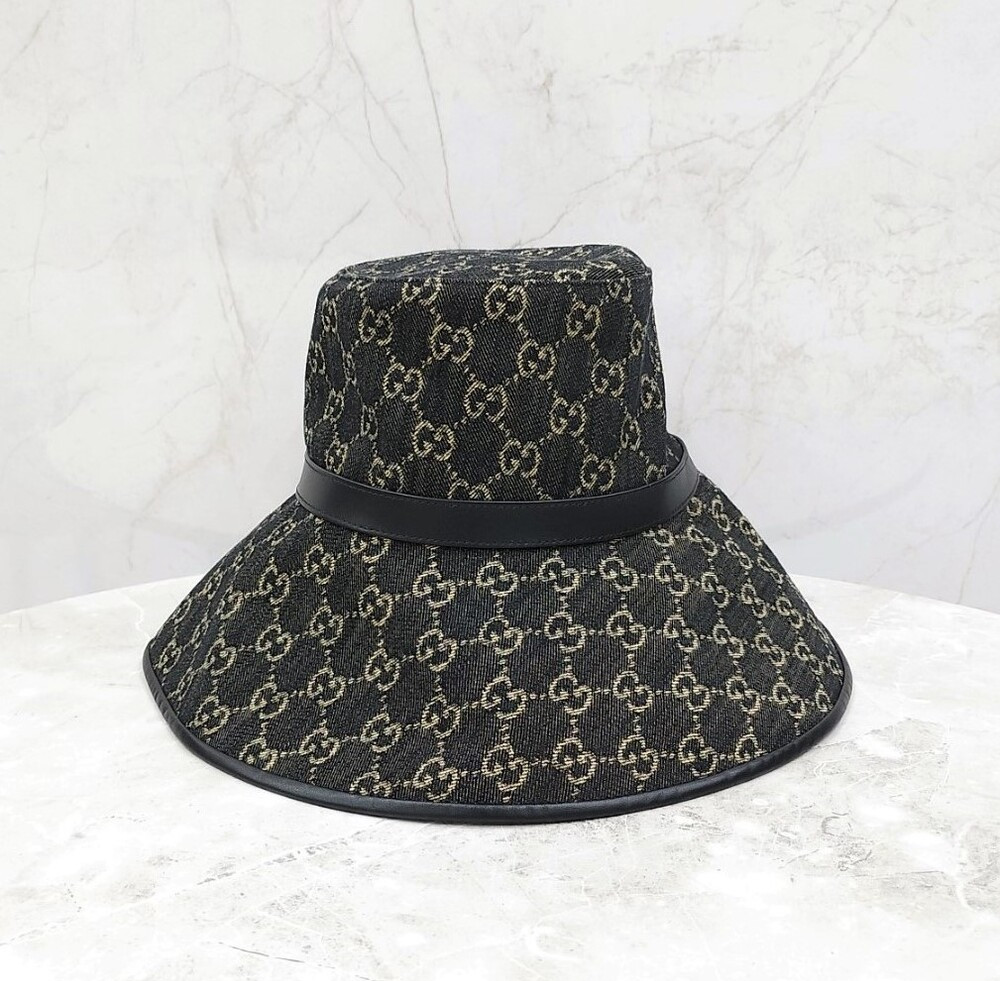 [럭스유] (새상품) 구찌 GG 데님 와이드 버킷햇 S 679455