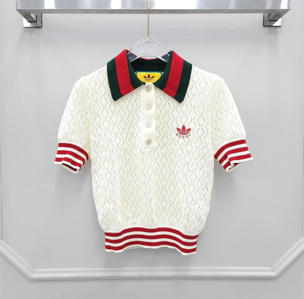 [럭스유] XXS.XS / 구찌 X 아디다스 코튼 폴로 반팔 스커트 세트