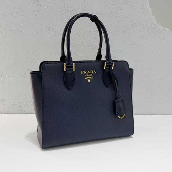 프라다 사피아노 BORSA A MANO 숄더백 네이비 1BA113