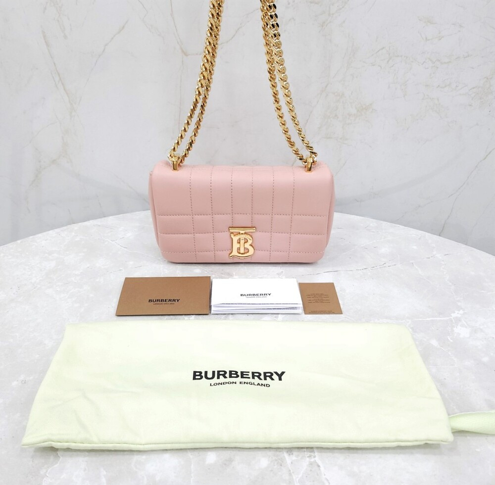 [럭스유] 버버리 미니 롤라 체인 숄더백 더스티 핑크 8063014
