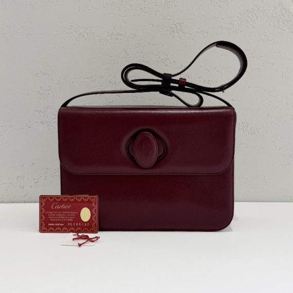 까르띠에 머스트 드 버건디 숄더백