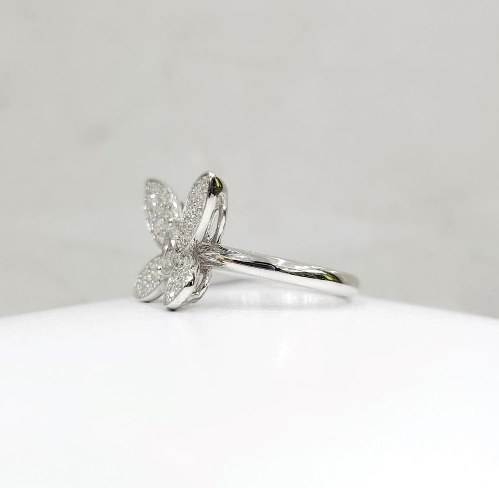 [럭스유] (새상품) 그라프 다이아 파베 버터플라이 미니 링 국내11.5호