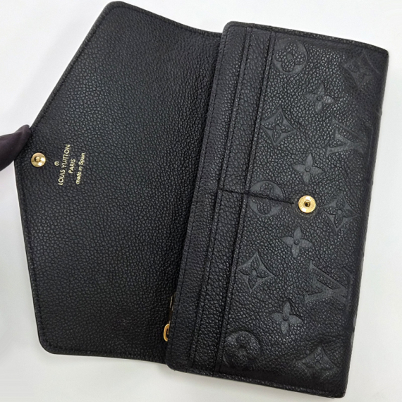 루이비통 모노그램 앙프렝뜨 블랙 사라월릿 장지갑 M61182