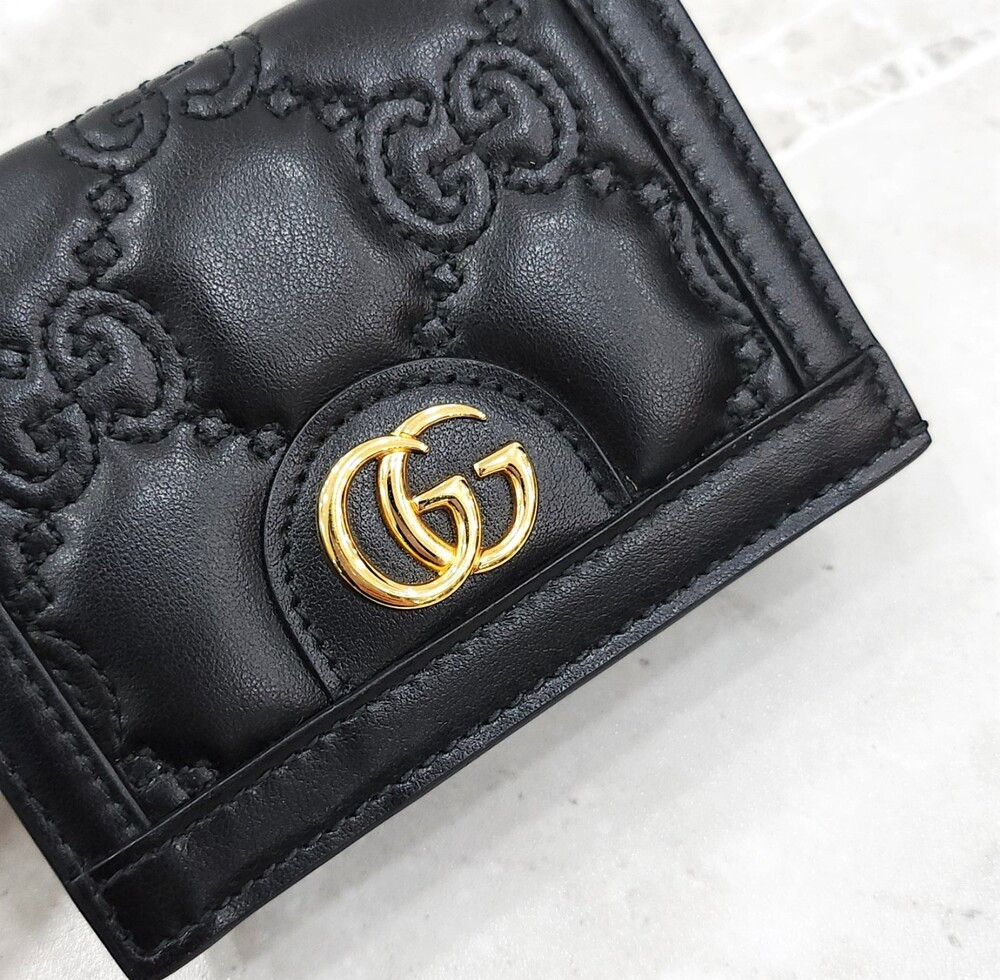 [럭스유] (새상품) 구찌 GG 마틀라세 레더 카드 지갑 723786