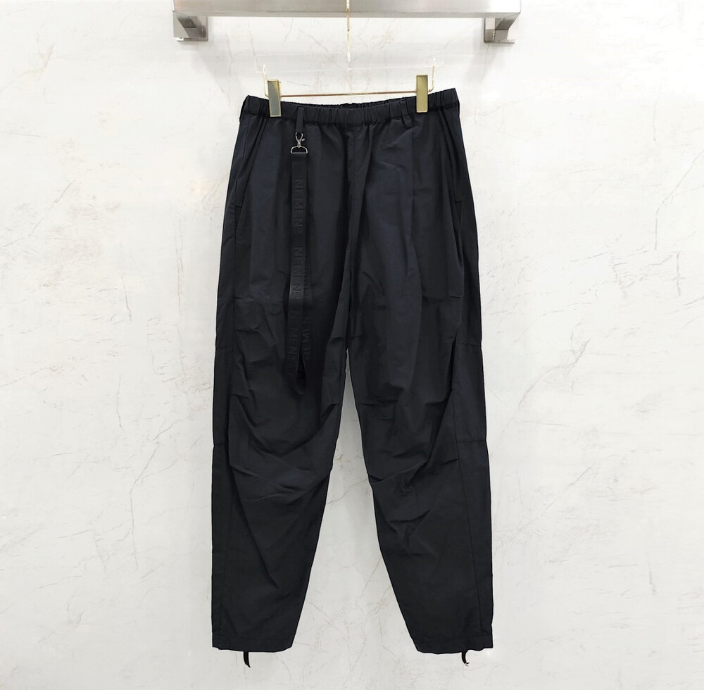 [럭스유] M / 네멘 네이비 로고 스트랩 나일론 지퍼 카고 팬츠