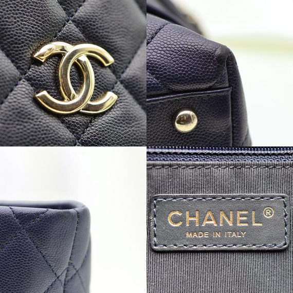 Chanel(샤넬) AS0898 네이비 캐비어 스킨 금장 숄더백 (28번대)