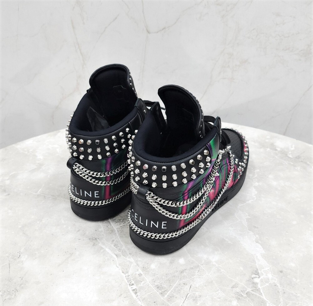 [럭스유] 43 / 셀린느 블랙 Z 트레이너 하이탑 스니커즈 346373637C