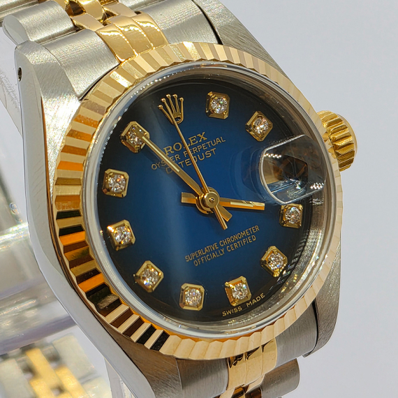 롤렉스 데이저스트 콤비 10P 청판 26MM 여성시계 전시상품급 69173