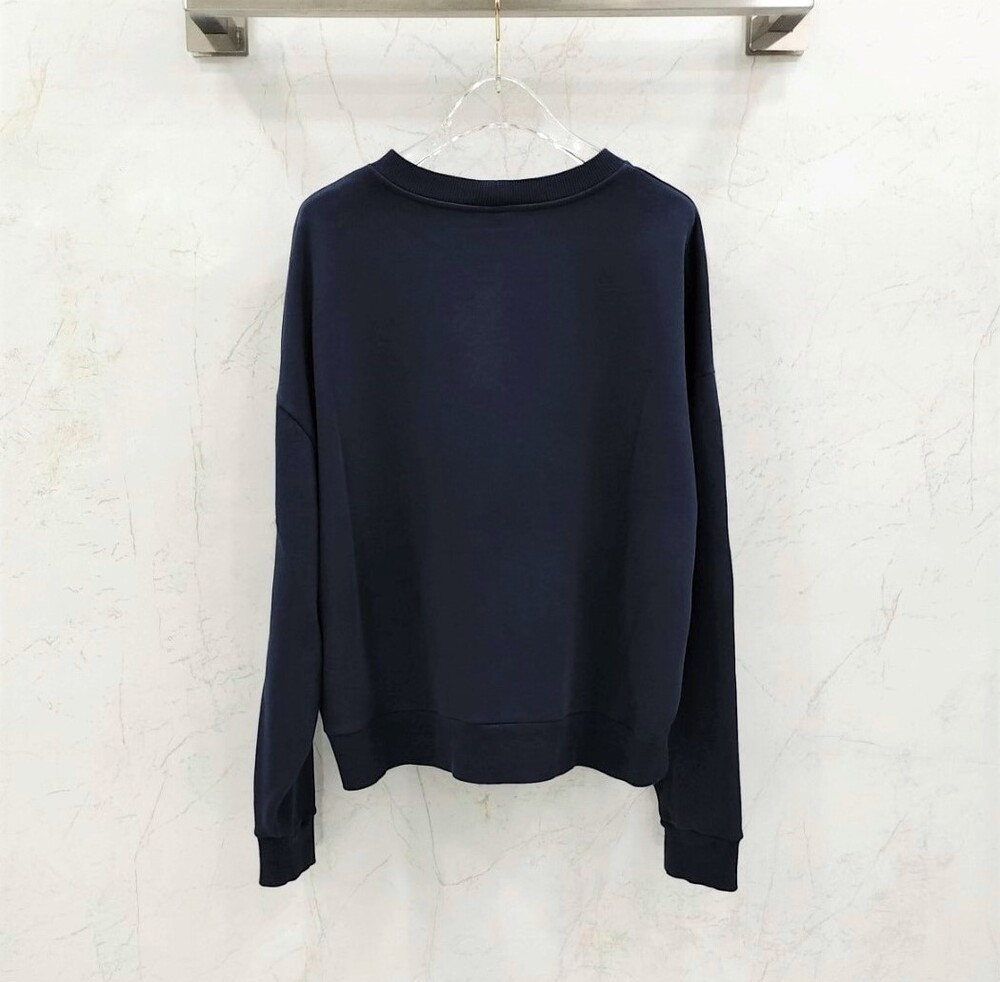 [럭스유] XS / 셀린느 네이비 로고 오버사이즈 맨투맨 2Y64G510Z