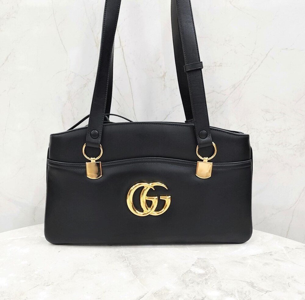 [럭스유] 구찌 블랙 레더 알리백 550130