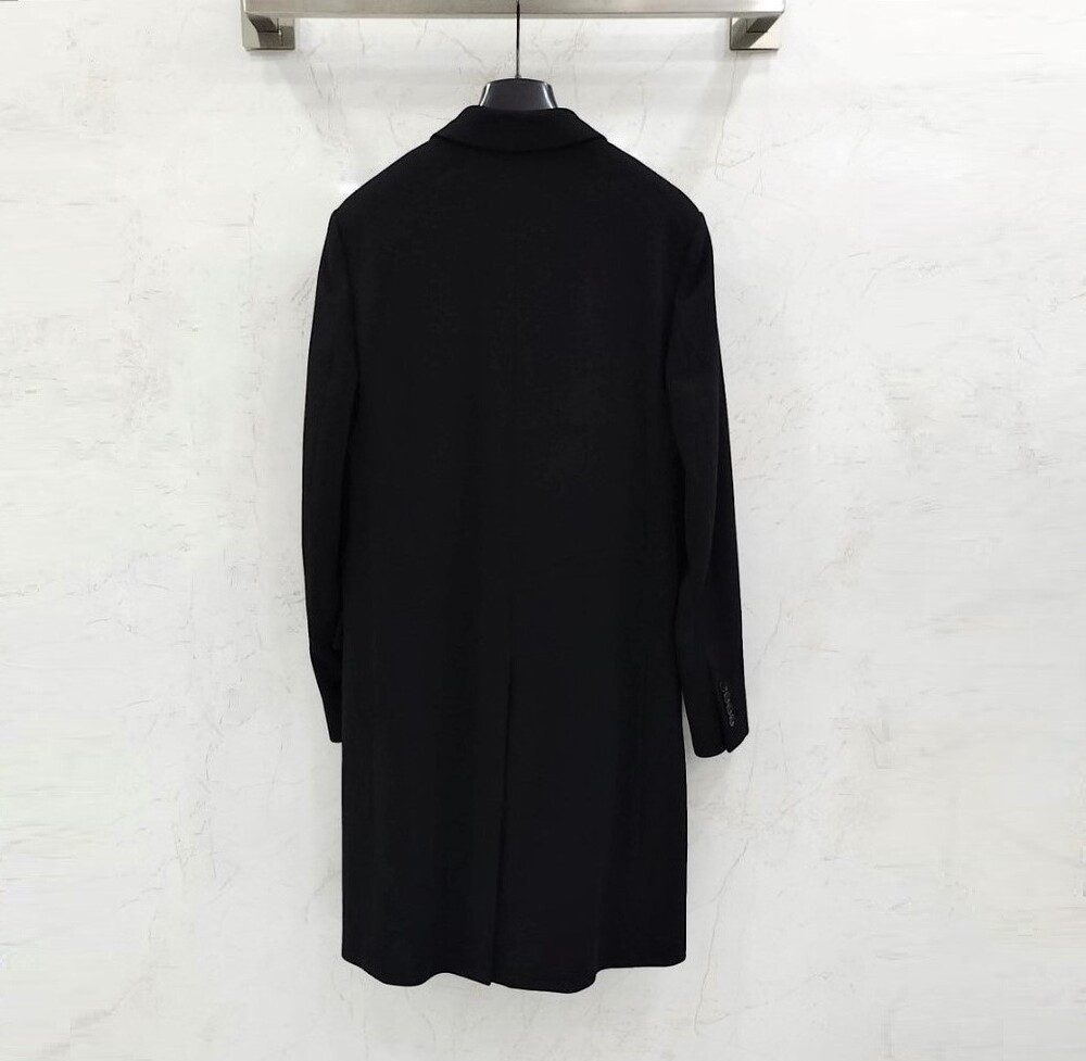 [럭스유] 46 / 디올 로고 패치 캐시미어 롱 코트 533C348M3225