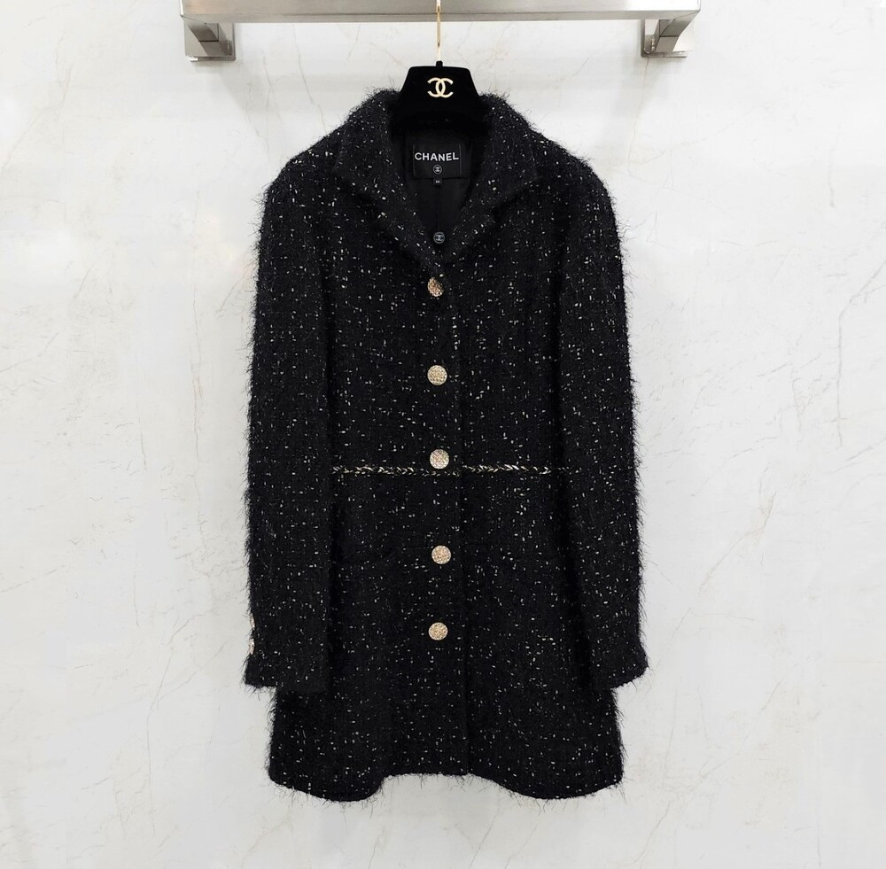 [럭스유] (새상품) 34 / 샤넬 뉴시즌 이리데슨트 트위드 코트