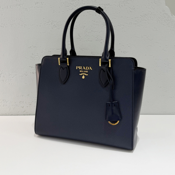 프라다 사피아노 BORSA A MANO 숄더백 네이비 1BA113