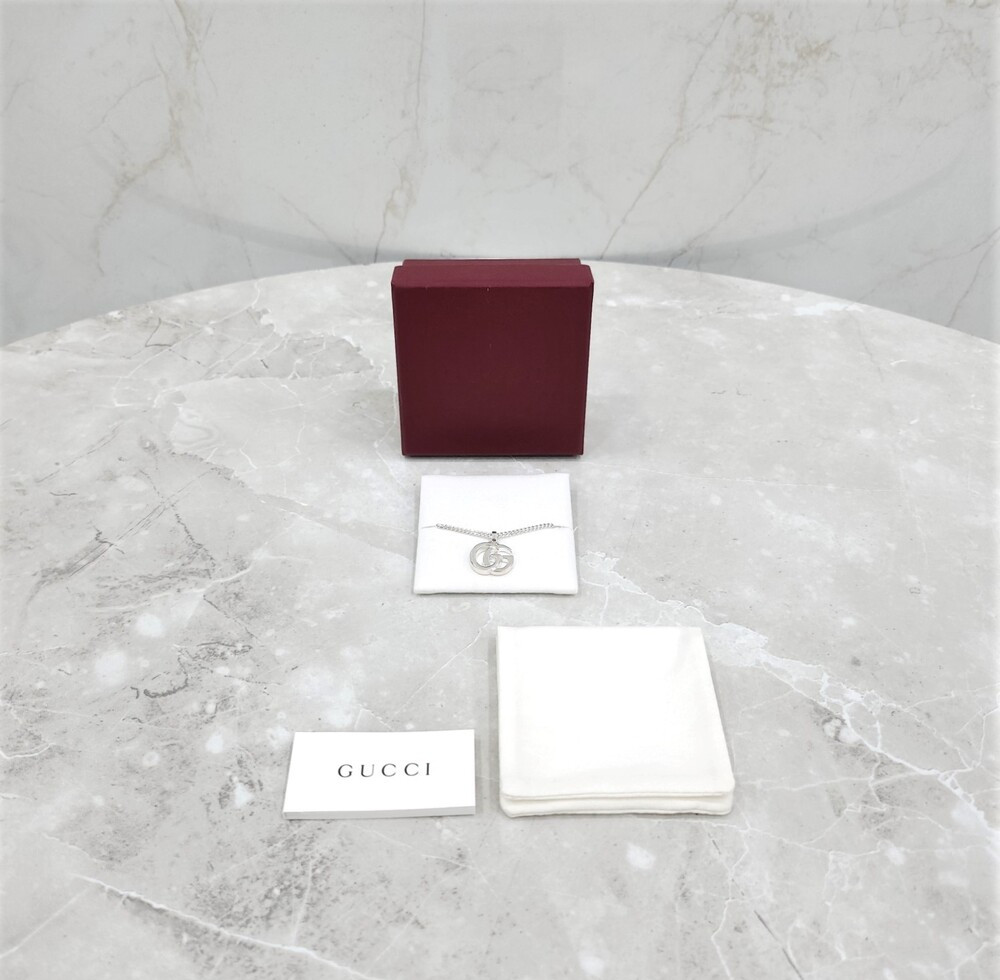 [럭스유] (새상품) 구찌 GG 마몽 펜던트 실버 목걸이 814914