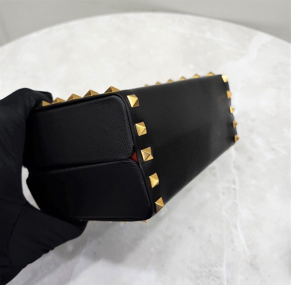 [럭스유] 발렌티노 락스터드 로고 박스 투웨이 토트 숄더백