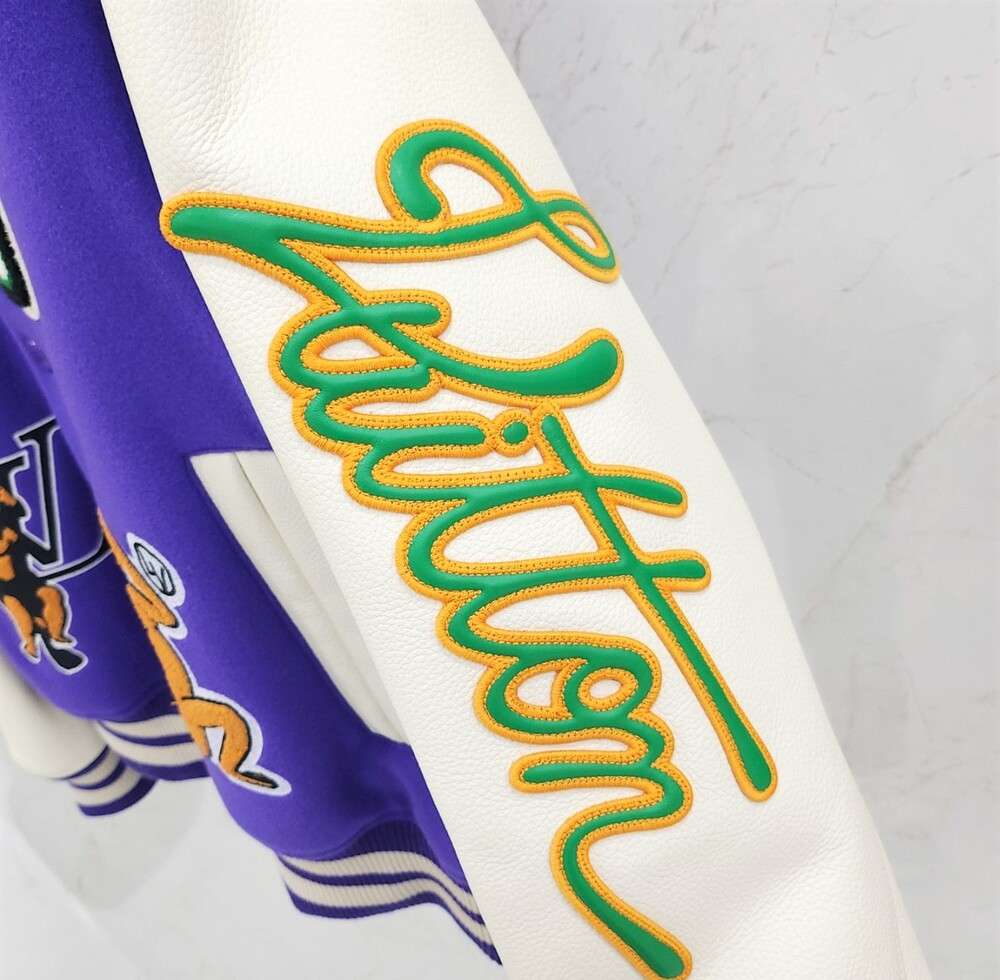 [럭스유] 52 / 루이비통 멀티 크레스트 레더 바시티 자켓