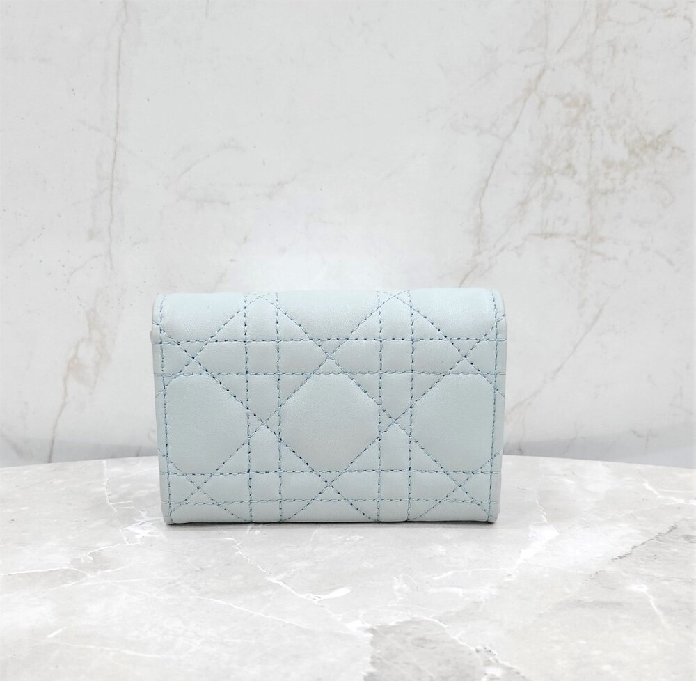 [럭스유] 디올 졸리 글리신 플라시드 블루 까나쥬 지갑 S3102UNJB