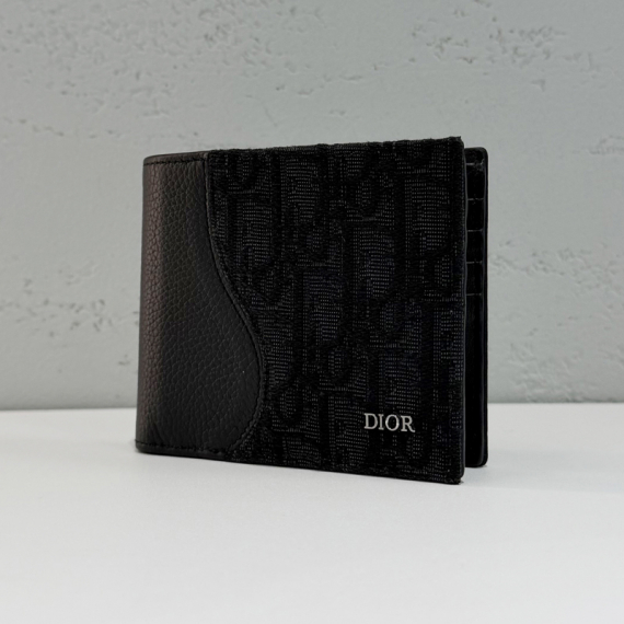 디올 오블리크 새들 반지갑 블렉 25년 2ADBH076YKS-H03E