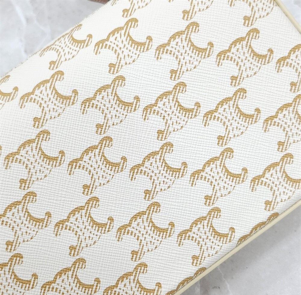 [럭스유] 셀린느 클로드 트리옹프 캔버스 카프스킨 숄더백 194142CUZ.01BC