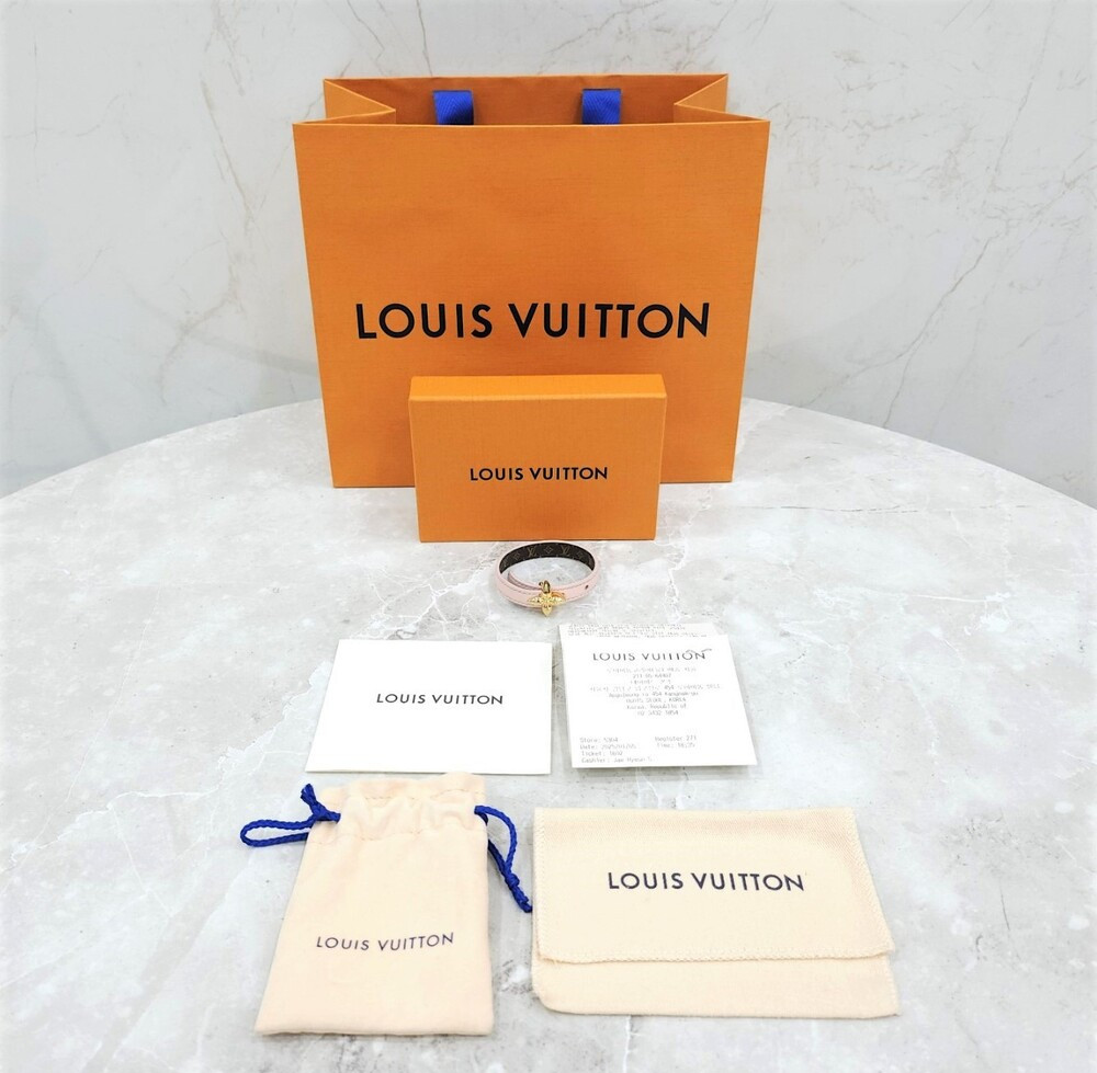 [럭스유] 루이비통 LV 미니 플라워그램 브레이슬릿 핑크