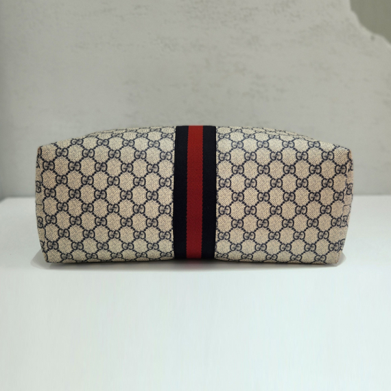 구찌 오피디아 GG 수프림 네이비 라지 쇼퍼백 631685