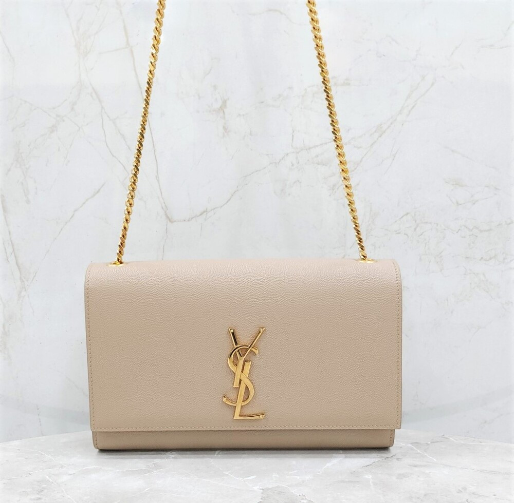 [럭스유] 생로랑 그랑 드 뿌드르 레더 케이트 미디엄 체인백 364022