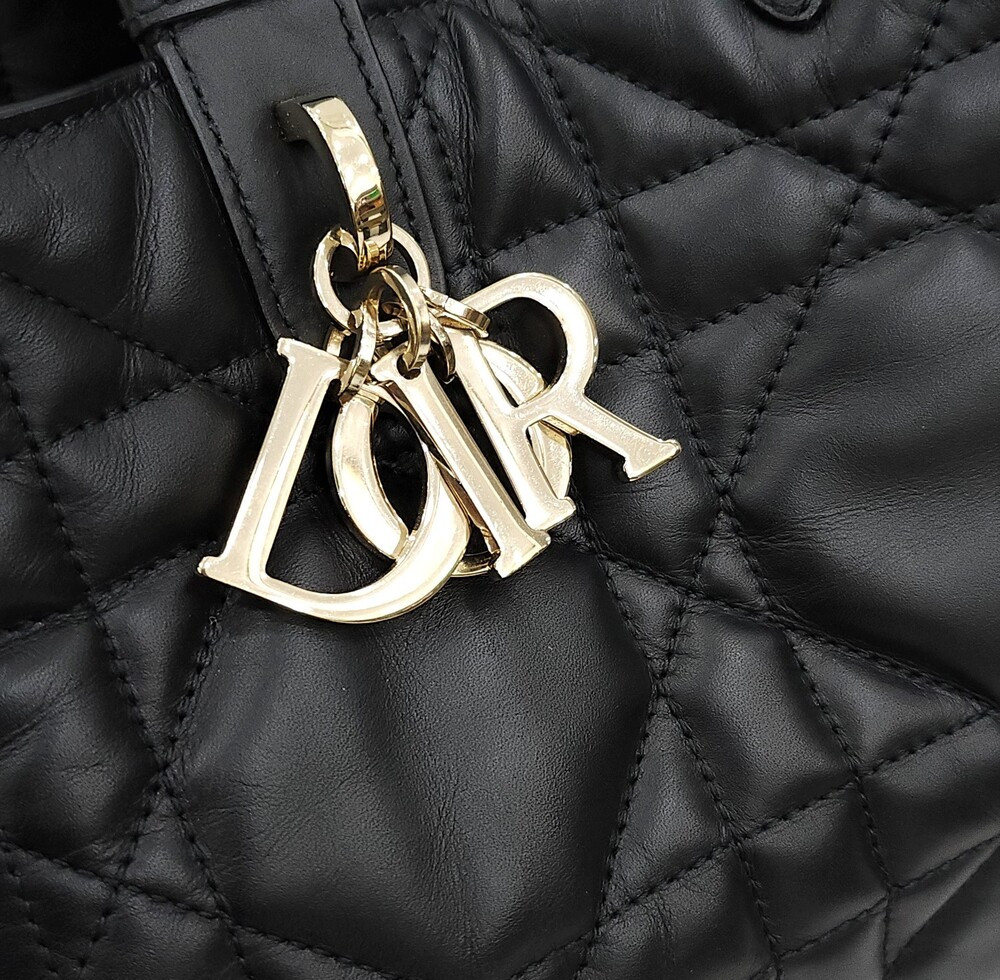 [럭스유] 디올 뚜주흐 라지 블랙 매크로 까나쥬 M2820OSOHJ