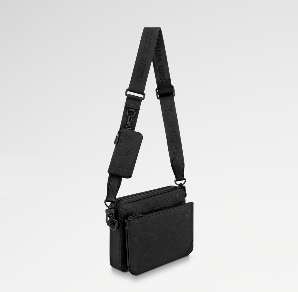 [럭스유] (새상품) 루이비통 쉐도우 모노그램 트리오 메신저백 M46602