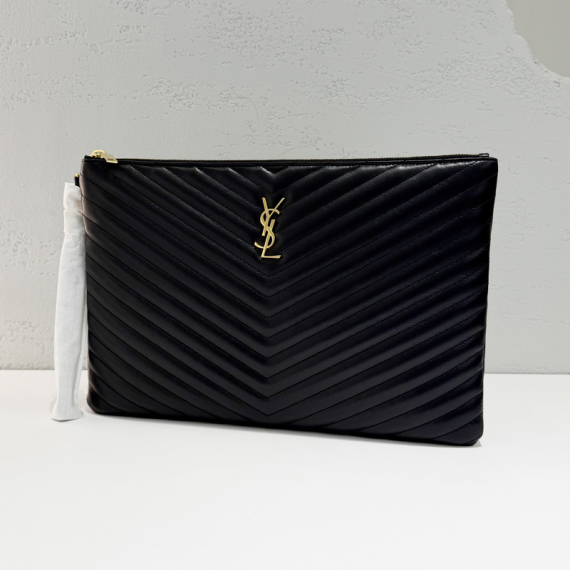 생로랑 마틀라세 클러치 라지 25년 전시상품급 440222