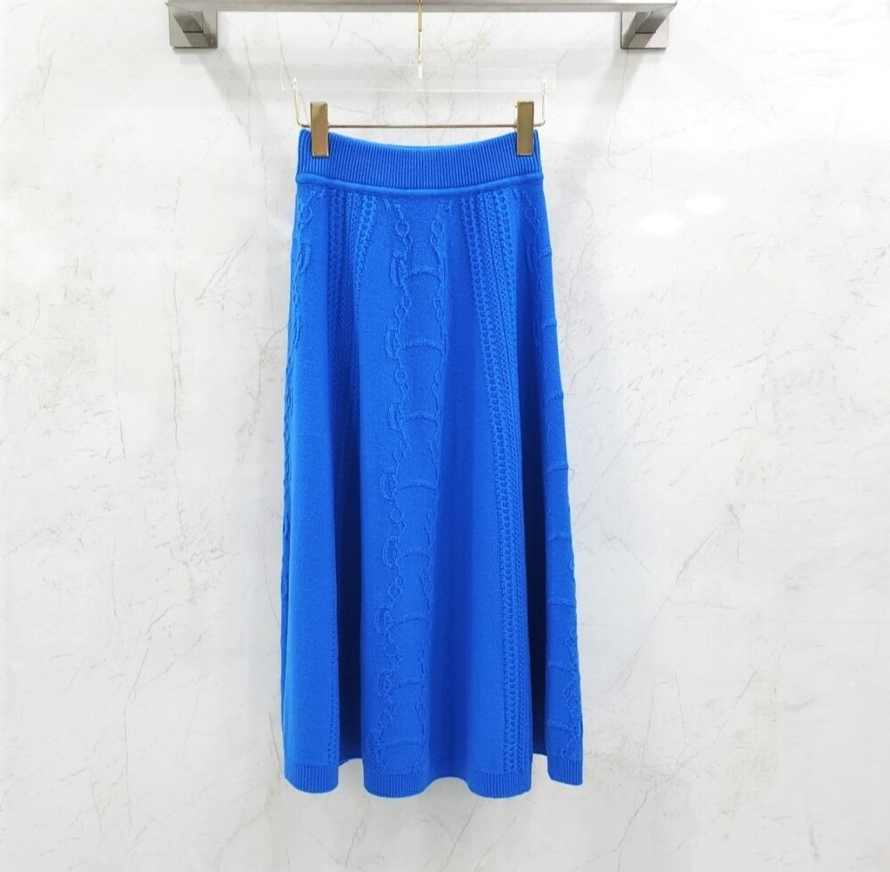 [럭스유] 36 / 에르메스 케이블 울 니트 스커트