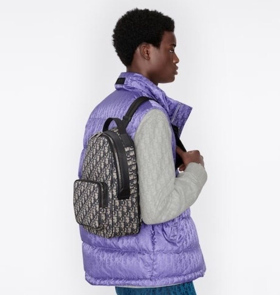 [럭스유] 디올 오블리크 자카드 라이더 슬링백 1ESGO013YKY