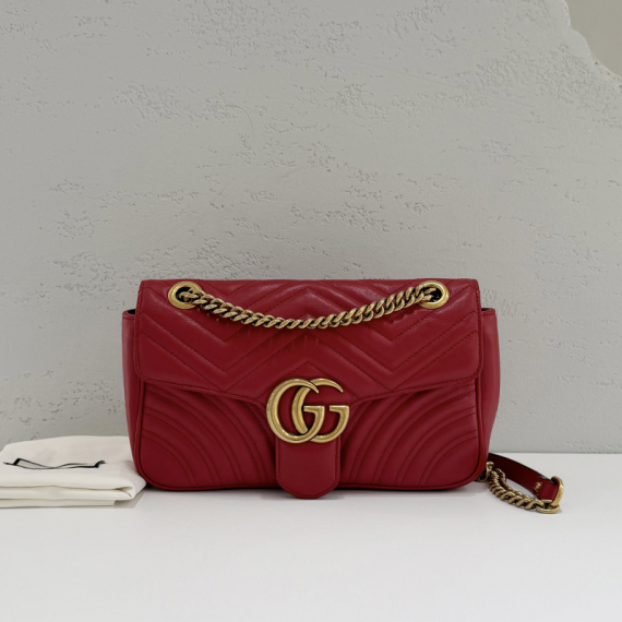 구찌 GG 마몽 마트라세 체인 숄더백 443497