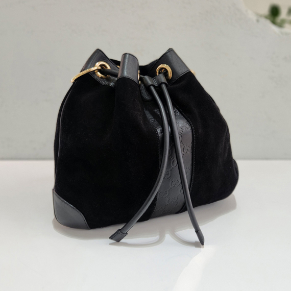 구찌 스웨이드 버킷 숄더백 272374