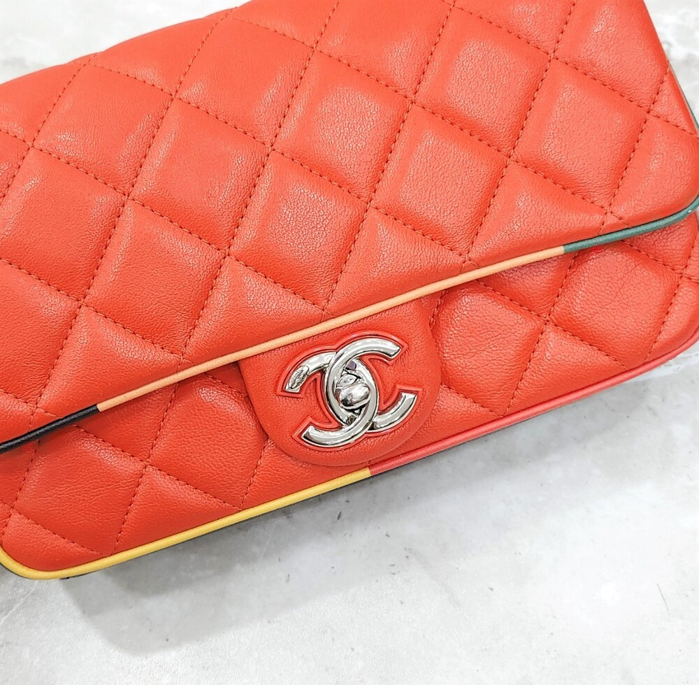 [럭스유] 샤넬 램스킨 멀티 체인 숄더백 23번대