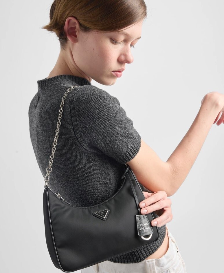 [럭스유] 프라다 리에디션 2005 리나일론 숄더 크로스백 1BH204