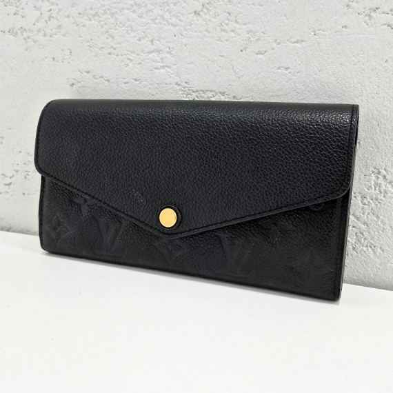 루이비통 모노그램 앙프렝뜨 블랙 사라월릿 장지갑 M61182