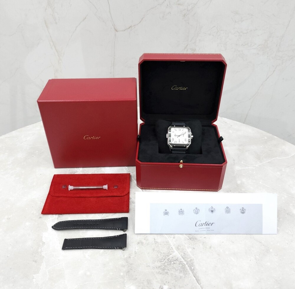 [럭스유] (새상품) 까르띠에 산토스 크로노그래프 시계 WSSA0017