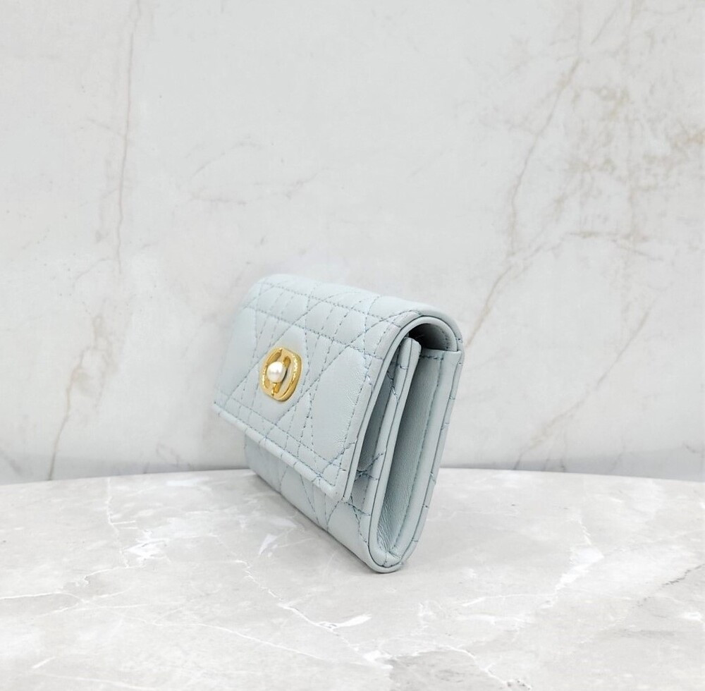 [럭스유] 디올 졸리 글리신 플라시드 블루 까나쥬 지갑 S3102UNJB