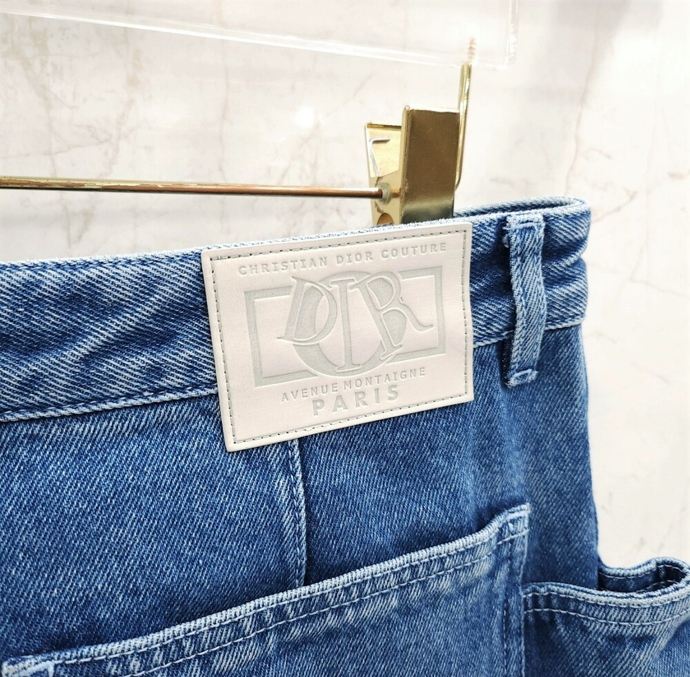 [럭스유] (새상품) 48 / 디올 까나쥬 카펜터 진 블루 코튼 493D186A383X