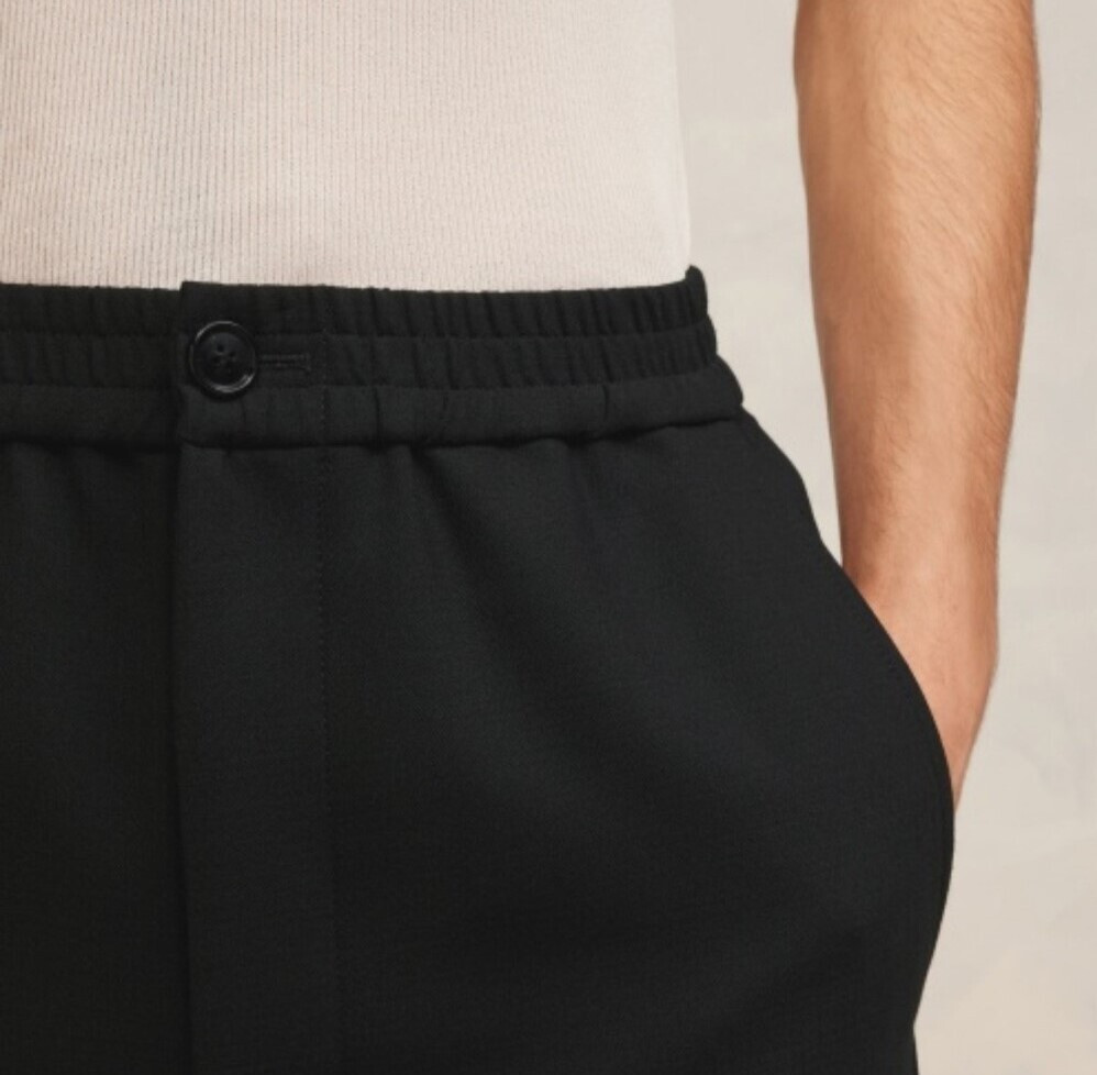 [럭스유] (새상품) M / 아미 스트레이트 블랙 팬츠