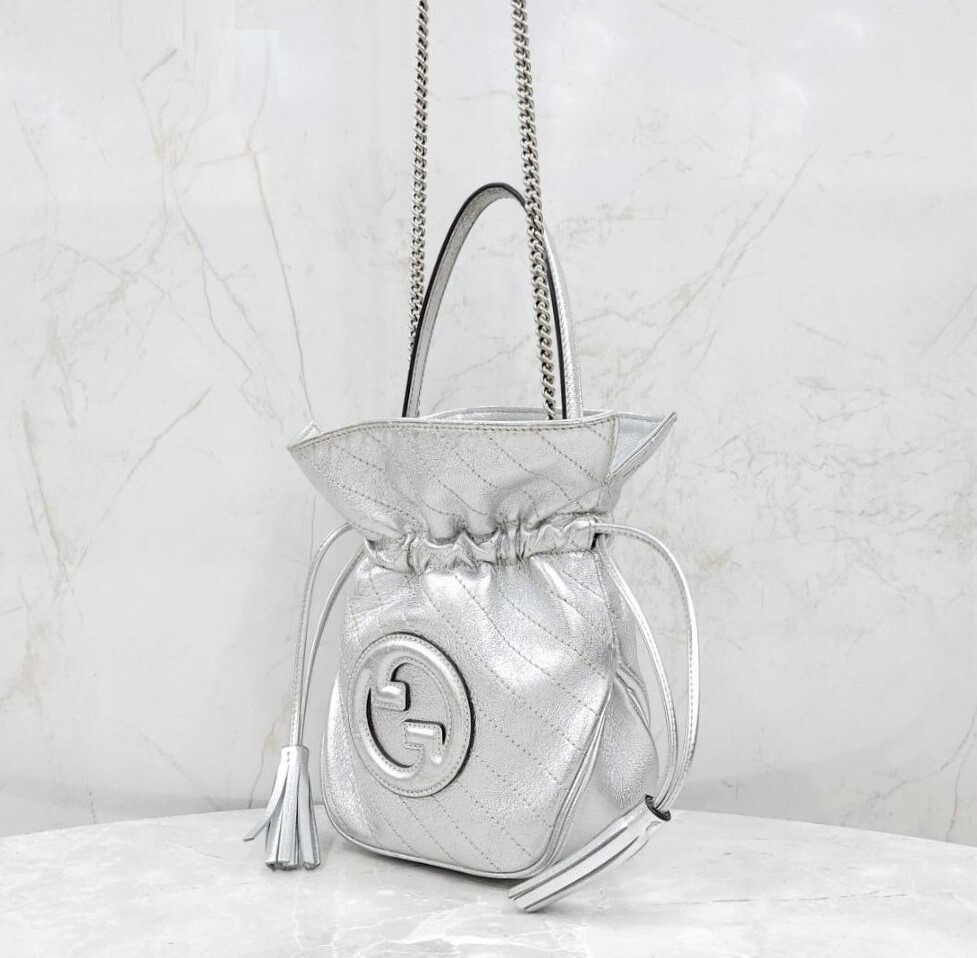 [럭스유] 구찌 블론디 실버 미니 버킷백 760313