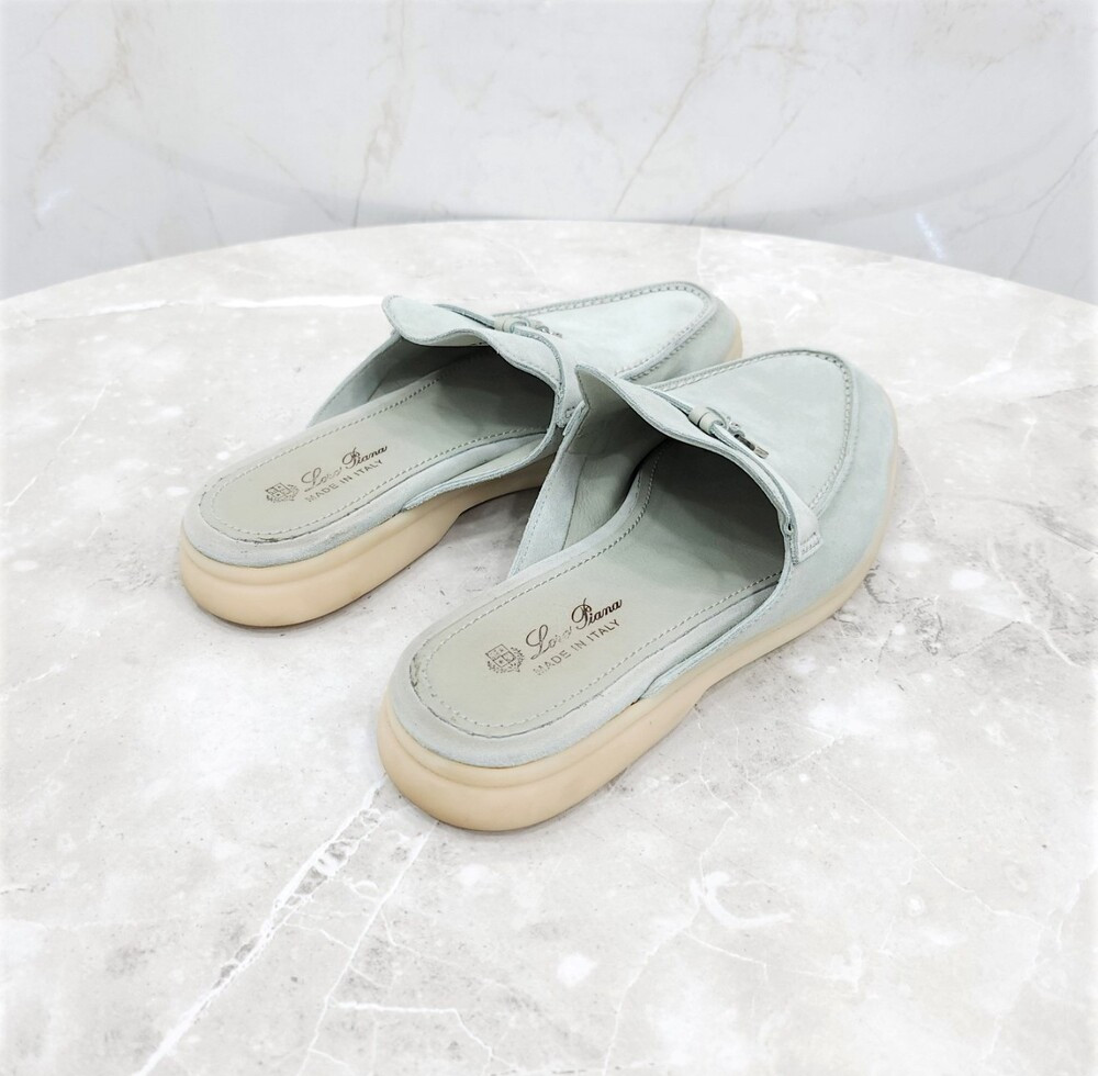 [럭스유] 36.5 / 로로피아나 바부슈 참스 썸머워크 뮬