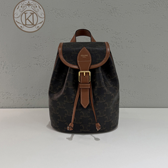 셀린느 트리옹프 미니 풀코 백팩 전시상품급 197662CAS