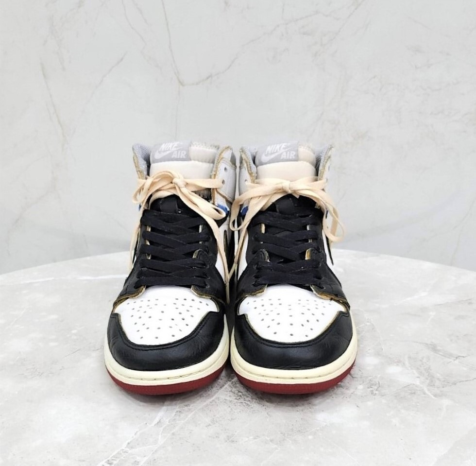 [럭스유] 260 / 나이키 조던1 X 유니온 레트로 하이 블랙토 스니커즈