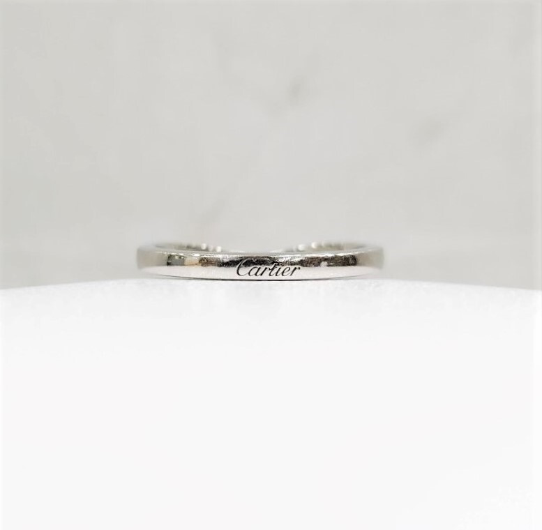 [럭스유] 까르띠에 다이아 파베 발레린 웨딩밴드 링 53호