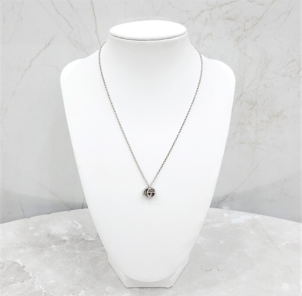 [럭스유] 구찌 더블 G 실버 목걸이