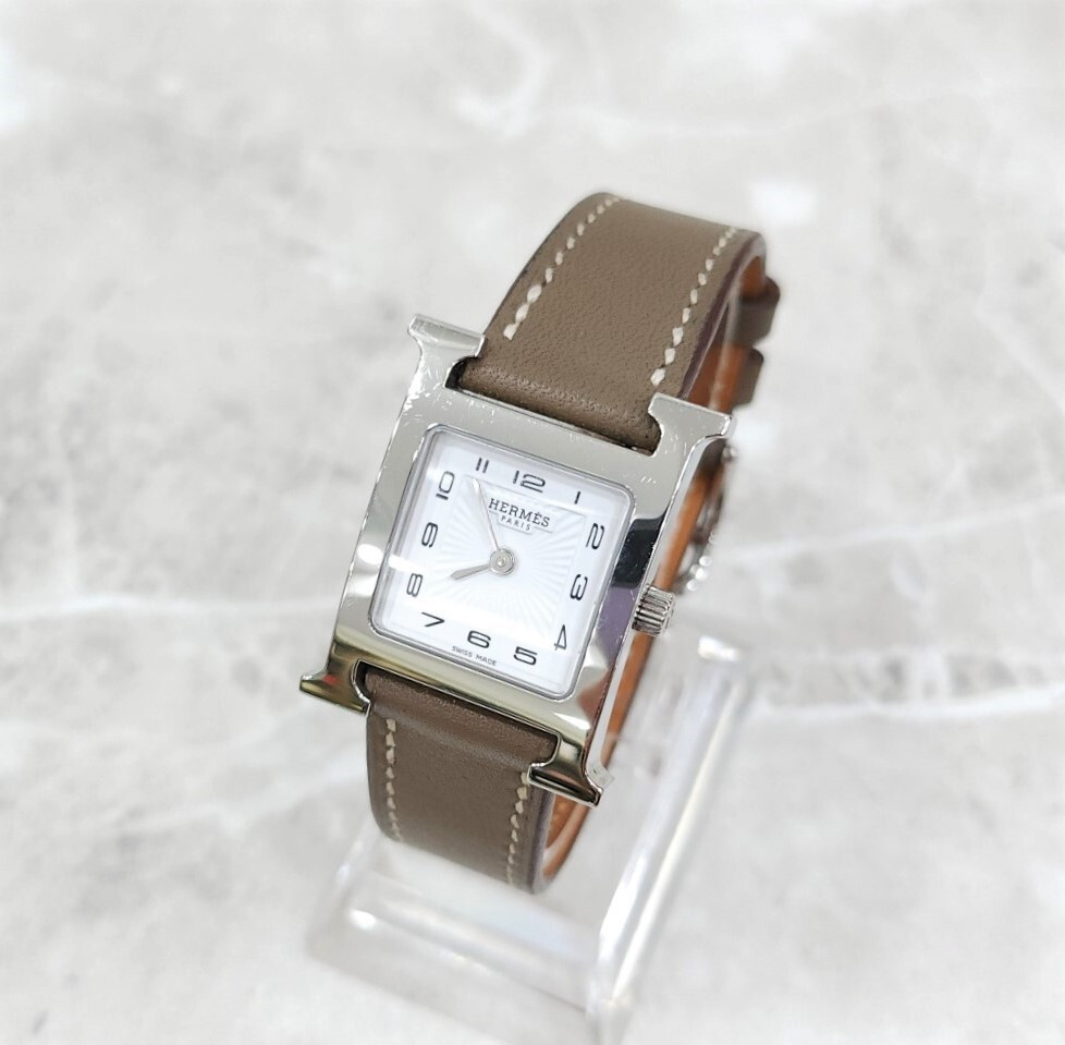 [럭스유] 에르메스 H 아워 스틸 시계 스몰 25mm