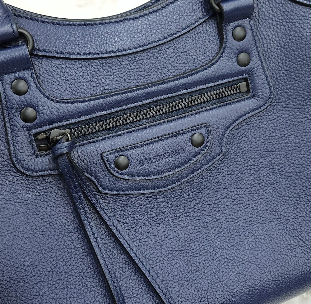 [럭스유] 발렌시아가 네오 클래식 레더 시티 숄더백 654907