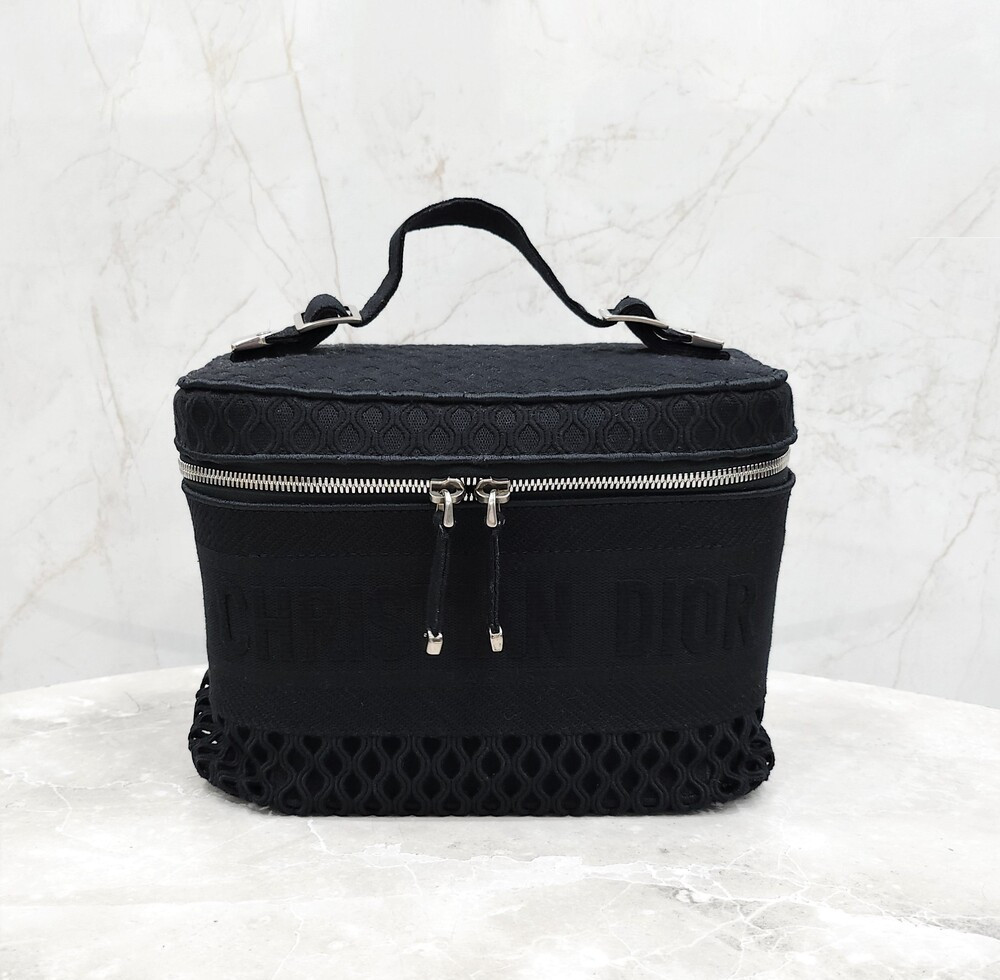 [럭스유] 디올 블랙 트래블 베니티 자수 토트백 S5480VWRA